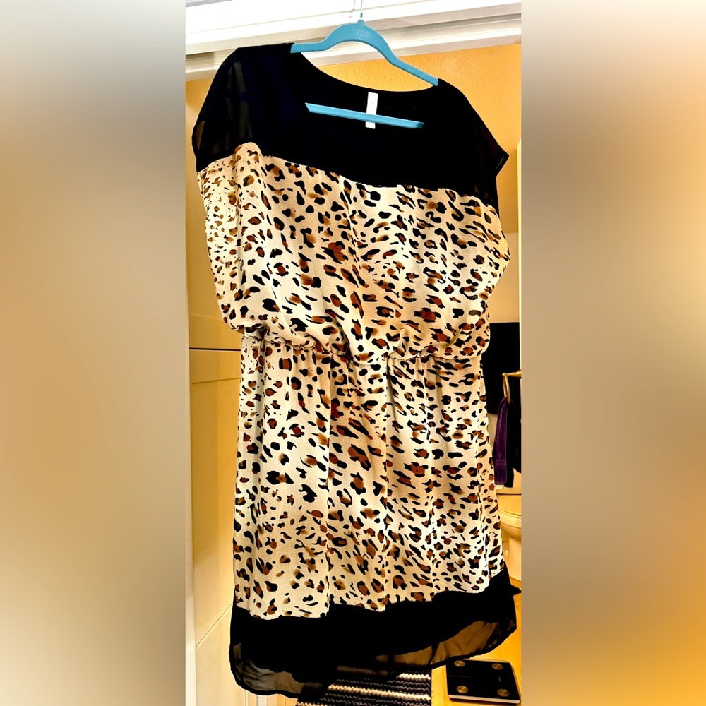 Cheetah print dress